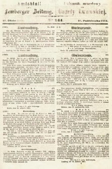 Amtsblatt zur Lemberger Zeitung = Dziennik Urzędowy do Gazety Lwowskiej. 1861, nr 244