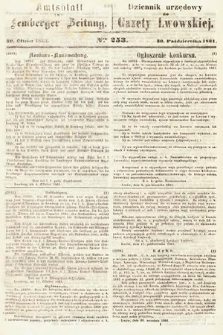Amtsblatt zur Lemberger Zeitung = Dziennik Urzędowy do Gazety Lwowskiej. 1861, nr 253