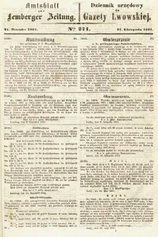 Amtsblatt zur Lemberger Zeitung = Dziennik Urzędowy do Gazety Lwowskiej. 1861, nr 270