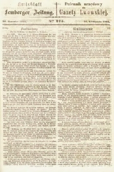 Amtsblatt zur Lemberger Zeitung = Dziennik Urzędowy do Gazety Lwowskiej. 1861, nr 274