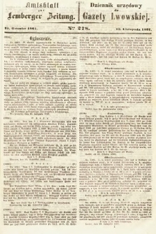 Amtsblatt zur Lemberger Zeitung = Dziennik Urzędowy do Gazety Lwowskiej. 1861, nr 277