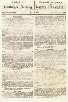 Amtsblatt zur Lemberger Zeitung = Dziennik Urzędowy do Gazety Lwowskiej. 1861, nr 278