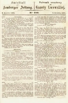 Amtsblatt zur Lemberger Zeitung = Dziennik Urzędowy do Gazety Lwowskiej. 1861, nr 279