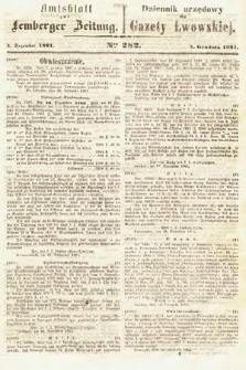 Amtsblatt zur Lemberger Zeitung = Dziennik Urzędowy do Gazety Lwowskiej. 1861, nr 281