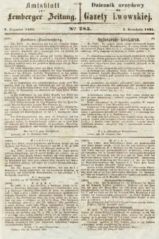Amtsblatt zur Lemberger Zeitung = Dziennik Urzędowy do Gazety Lwowskiej. 1861, nr 284
