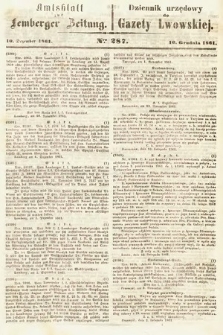 Amtsblatt zur Lemberger Zeitung = Dziennik Urzędowy do Gazety Lwowskiej. 1861, nr 286