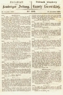 Amtsblatt zur Lemberger Zeitung = Dziennik Urzędowy do Gazety Lwowskiej. 1861, nr 293