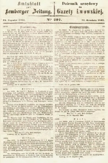 Amtsblatt zur Lemberger Zeitung = Dziennik Urzędowy do Gazety Lwowskiej. 1861, nr 296