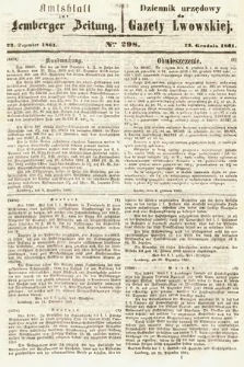Amtsblatt zur Lemberger Zeitung = Dziennik Urzędowy do Gazety Lwowskiej. 1861, nr 297
