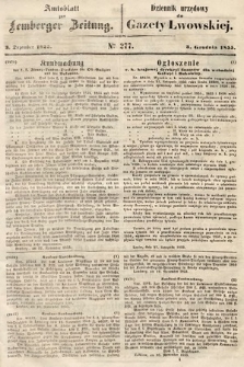 Amtsblatt zur Lemberger Zeitung = Dziennik Urzędowy do Gazety Lwowskiej. 1855, nr 277