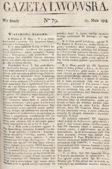 Gazeta Lwowska. 1818, nr 79