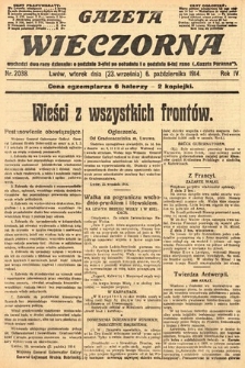 Gazeta Wieczorna. 1914, nr 2088