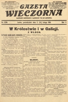 Gazeta Wieczorna. 1915, nr 2218