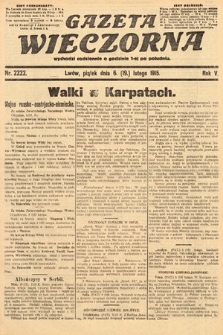 Gazeta Wieczorna. 1915, nr 2222
