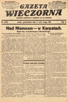 Gazeta Wieczorna. 1915, nr 2225
