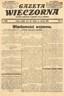 Gazeta Wieczorna. 1915, nr 2236
