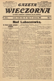 Gazeta Wieczorna. 1915, nr 2322