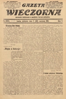 Gazeta Wieczorna. 1915, nr 2339