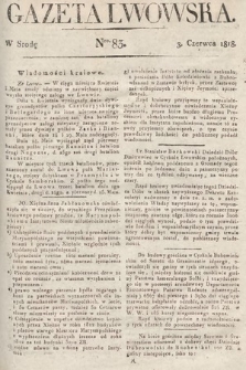 Gazeta Lwowska. 1818, nr 83