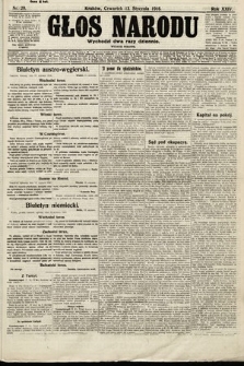 Głos Narodu (wydanie poranne). 1916, nr 20