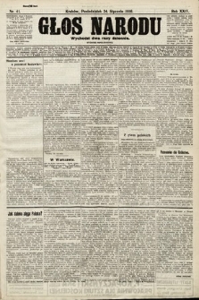 Głos Narodu (wydanie popołudniowe). 1916, nr 41