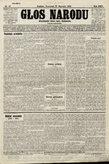 Głos Narodu (wydanie popołudniowe). 1916, nr 47