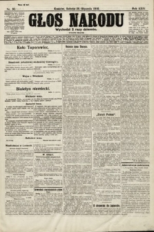 Głos Narodu (wydanie poranne). 1916, nr 50