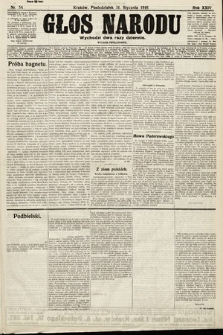 Głos Narodu (wydanie popołudniowe). 1916, nr 54