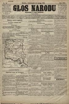 Głos Narodu (wydanie poranne). 1916, nr 78