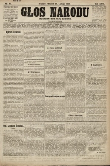 Głos Narodu (wydanie popołudniowe). 1916, nr 81