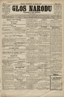 Głos Narodu (wydanie poranne). 1916, nr 91