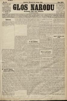 Głos Narodu (wydanie popołudniowe). 1916, nr 94