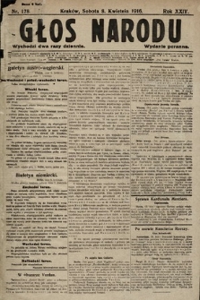 Głos Narodu (wydanie poranne). 1916, nr 178