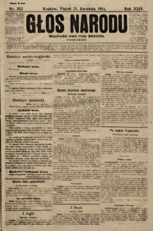Głos Narodu (wydanie poranne). 1916, nr 202