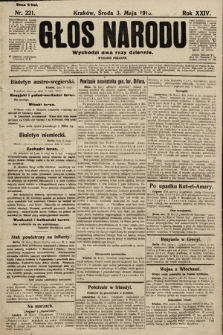 Głos Narodu (wydanie poranne). 1916, nr 221