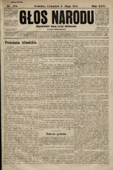 Głos Narodu (wydanie popołudniowe). 1916, nr 224