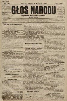 Głos Narodu (wydanie poranne). 1916, nr 285