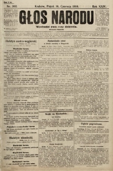 Głos Narodu (wydanie poranne). 1916, nr 302