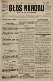 Głos Narodu (wydanie poranne). 1916, nr 304
