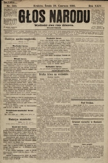 Głos Narodu (wydanie poranne). 1916, nr 323