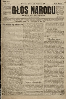 Głos Narodu (wydanie popołudniowe). 1916, nr 324