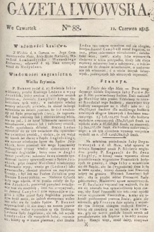 Gazeta Lwowska. 1818, nr 88