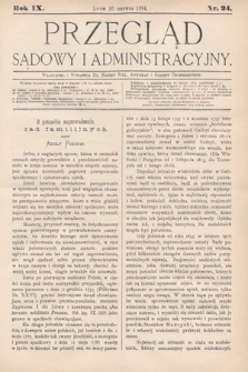 Przegląd Sądowy i Administracyjny. 1884, nr 24