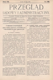 Przegląd Sądowy i Administracyjny. 1884, nr 29