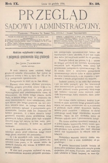 Przegląd Sądowy i Administracyjny. 1884, nr 50