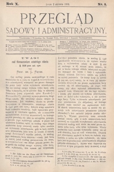 Przegląd Sądowy i Administracyjny. 1885, nr 1