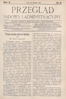 Przegląd Sądowy i Administracyjny. 1885, nr 3