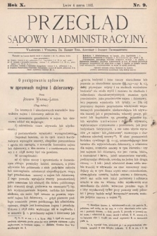 Przegląd Sądowy i Administracyjny. 1885, nr 9
