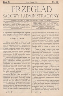 Przegląd Sądowy i Administracyjny. 1885, nr 18
