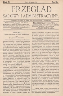 Przegląd Sądowy i Administracyjny. 1885, nr 19